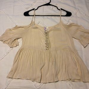 Dainty, Off The Shoulder Romance Top